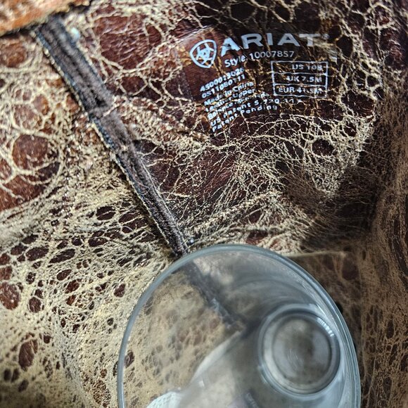 Ariat 10007857 Tawny Brown Heavenly Cross Overlay Cowgirl Boots Women's US 10 B - Picture 8 of 10